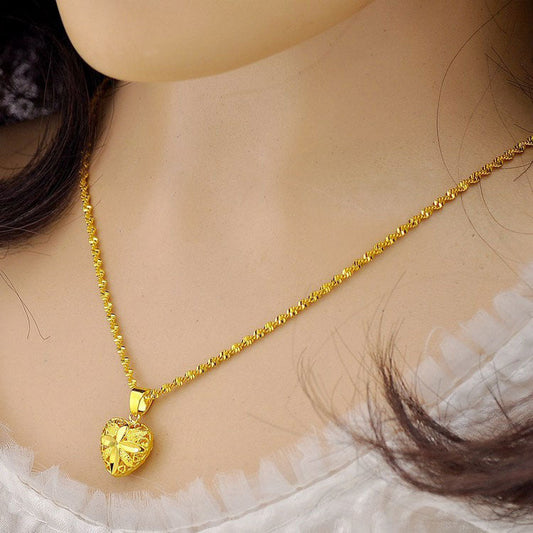 Gold Aura Heart Necklace💛💛